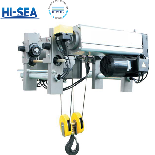 Low Headroom Electric Wire Rope Hoist with Motor Trolley